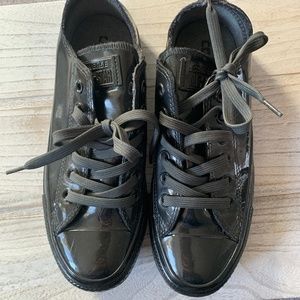 Metallic Black Converse, Women's US 6.5